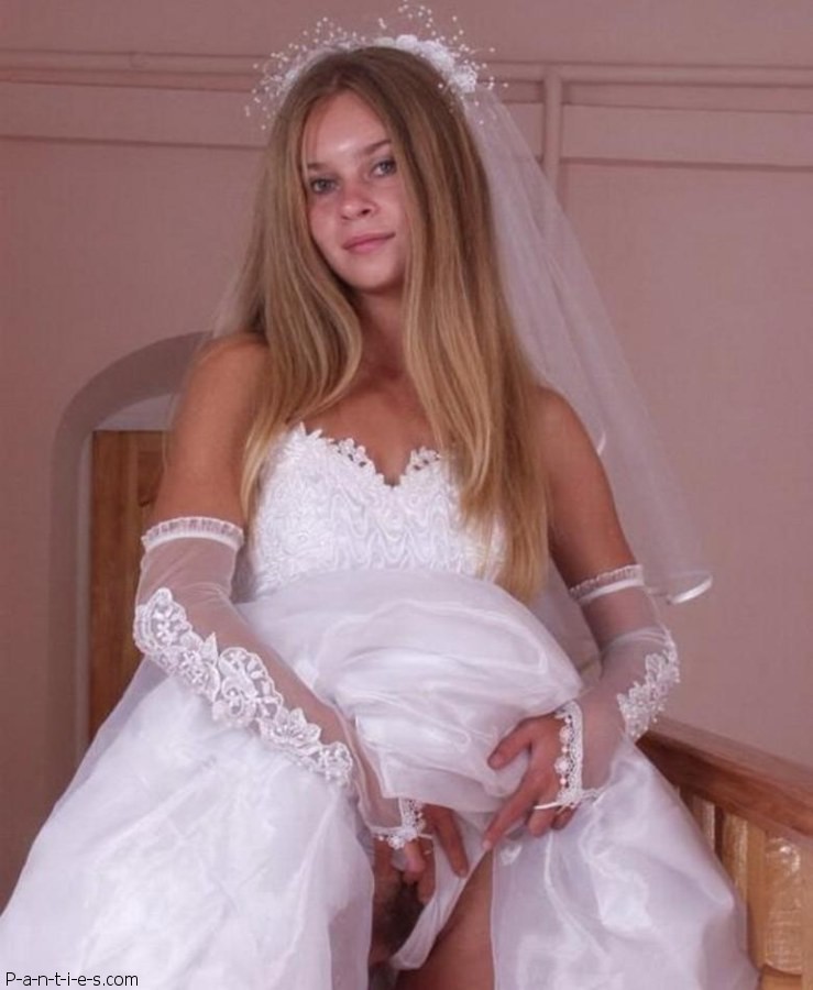 Bride Flashing Pussy