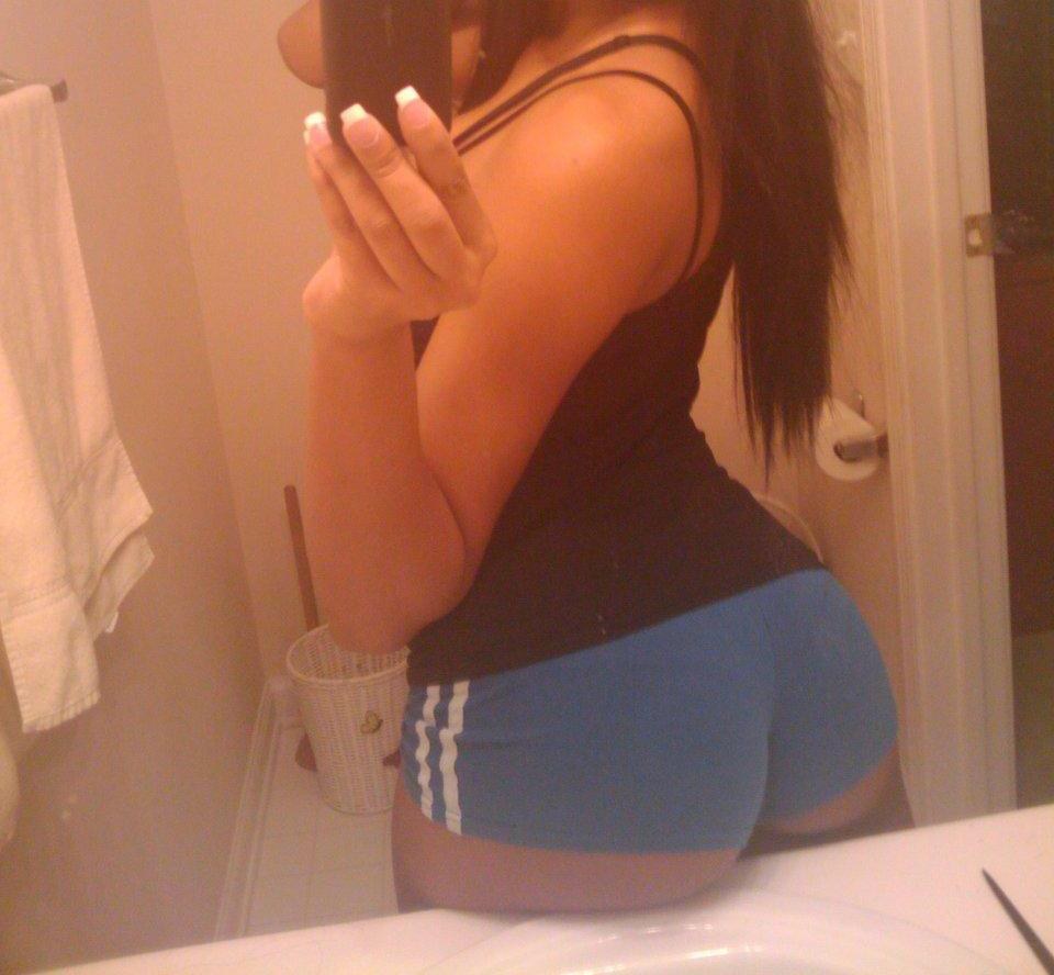 Hot girl in boy shorts