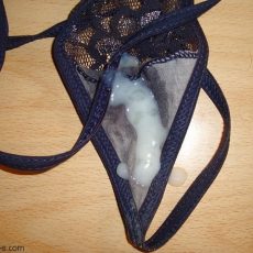 Panties filled with cum 