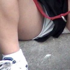 Upshorts - panties peeped under shorts Upshorts - panties peeped under shorts