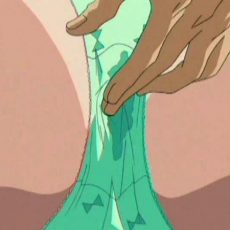 Manga girls wearing wet panties  
