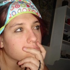 Girls with panties on their head  
