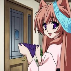 Girls with panties on their head  