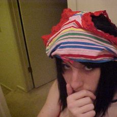 Girls with panties on their head  