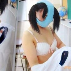 Girls with panties on their head  