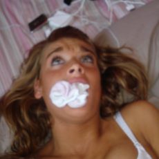 Panties stuffed in the mouth  