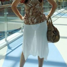 Panties under transparent skirts and dresses Panties under transparent skirts and dresses