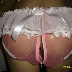 Panties with zipper 