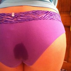 Teen girl wetting her panties 