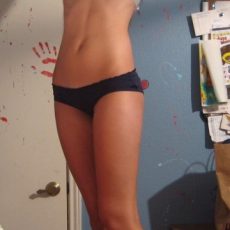 College cutie posing in pants College cutie posing in pants