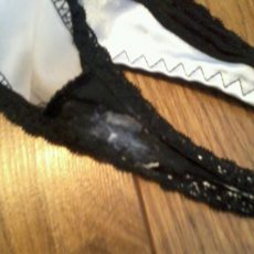 White pussy stains on panties  