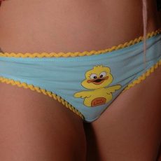 More pics of woman in childish panties  