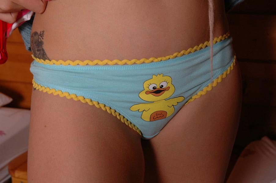 More pics of woman in childish panties More pics of woman in childish panties