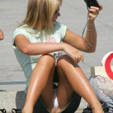 Panties under her skirt Panties under her skirt
