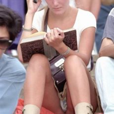 Panties under her skirt Panties under her skirt