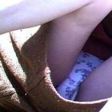 Panties under her skirt Panties under her skirt