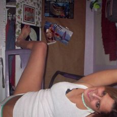 Sexy girl trying pants and panties  