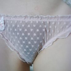 Furry amateur presents her panties collection  