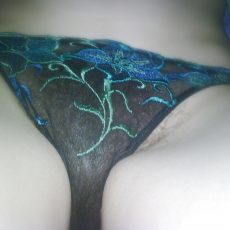 Furry amateur presents her panties collection  