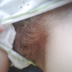 Furry amateur presents her panties collection  