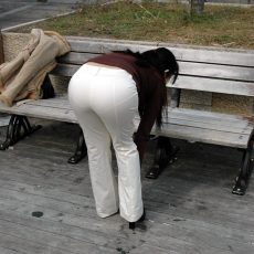 More pics of women with visible panty lines More pics of women with visible panty lines