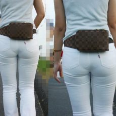 More pics of women with visible panty lines More pics of women with visible panty lines