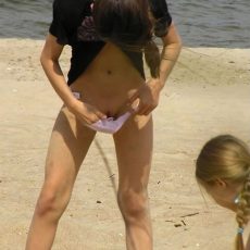 Undressing panty  