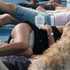 More pics of panties under her skirt  