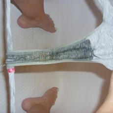 Naughty women pissing through panties Naughty women pissing through panties