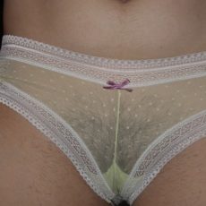 Kinky girls wearing transparent panties  