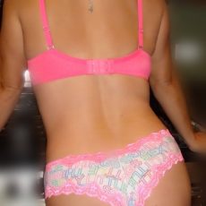 Girls in pink panties  