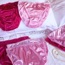 Ladies wearing satin panties Ladies wearing satin panties