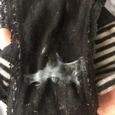 Cum stains on panties Cum stains on panties