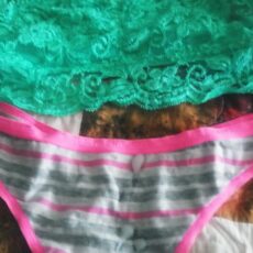 Cum stains on panties  