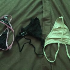 Cum stains on panties  