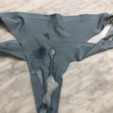 Cum stains on panties  