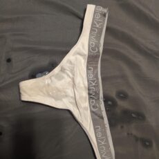 Cum stains on panties 